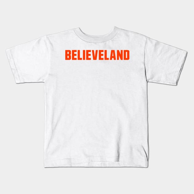 Believeland Kids T-Shirt by StadiumSquad